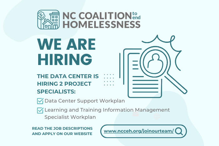 The NCCEH Data Center is hiring two project specialists.
